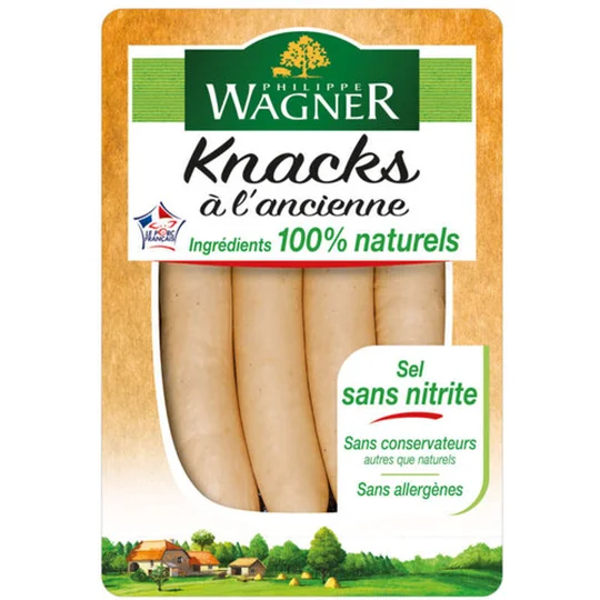 Barquette de knack à l'ancienne