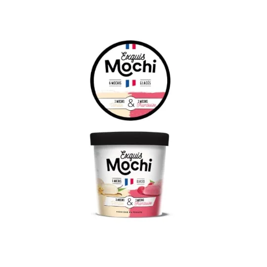 Mochis duo vanille, framboise