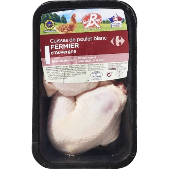 Cuisses de poulet blanc fermier Label Rouge