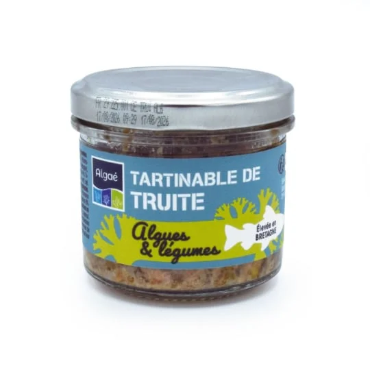 Tartinable de truite algues et légumes