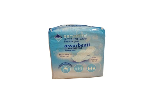 Serviettes Ultra Minces Normal Plus x14