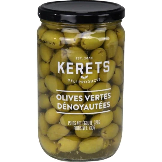 Olives vertes dénoyautées