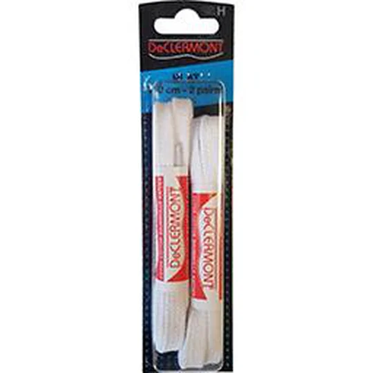 Lacets plats blancs 110cm