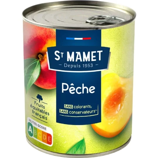 Fruits au sirop pêches