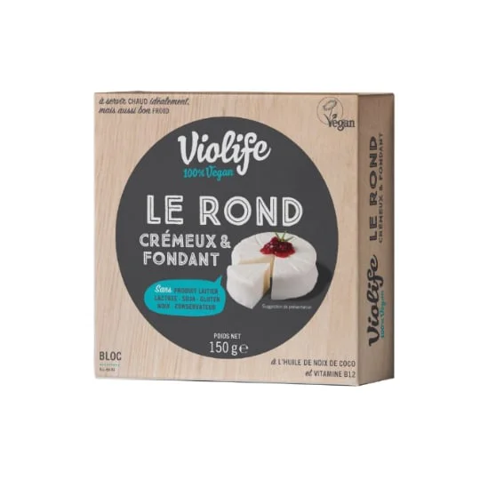 Le Rond crémeux et fondant Crémeux et fondant 100% végétal