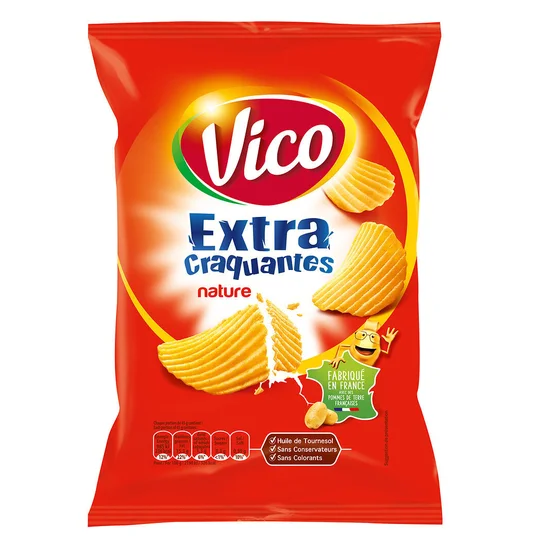 Chips extra craquantes nature