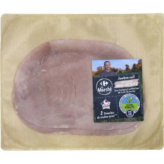 Jambon blanc cuit sans nitrite sans antibiotiques