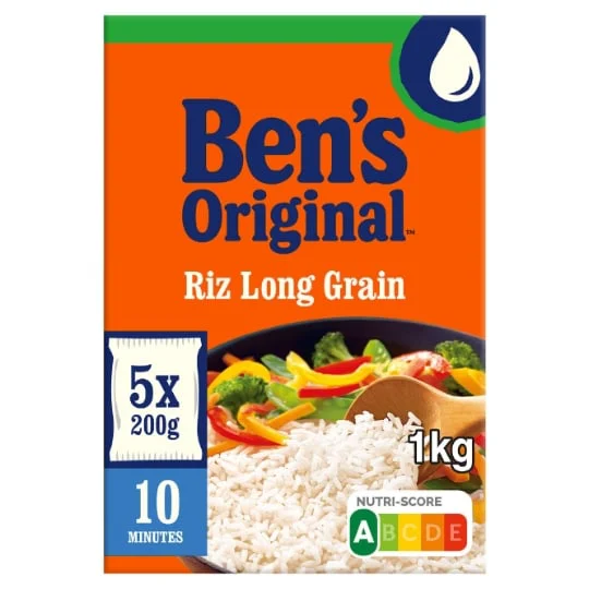 Riz en sachet de cuisson long grain 10min
