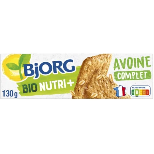 Biscuits avoine complet nature Bio