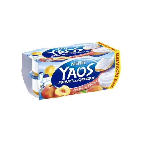 Yaourt a la Grecque sur lit de Pêches