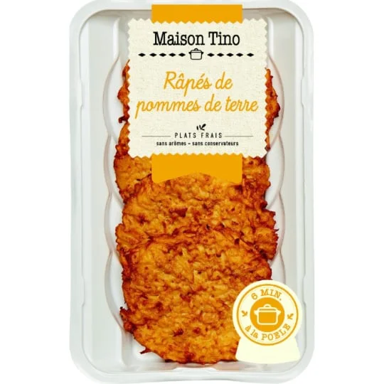 Plat cuisiné râpés de pommes de terre