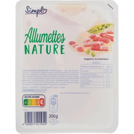 Allumettes nature
