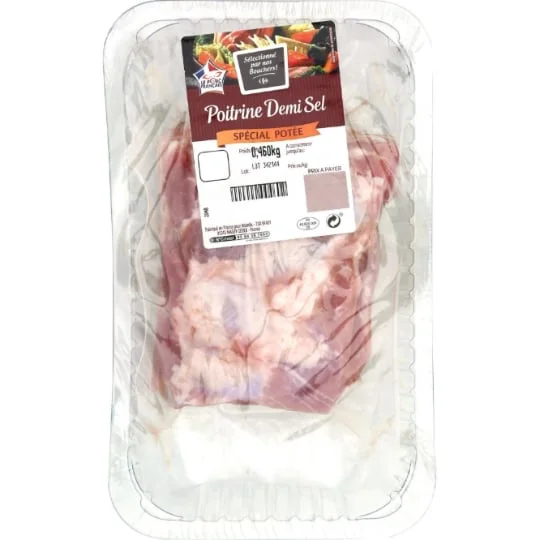 Poitrine de porc demi-sel
