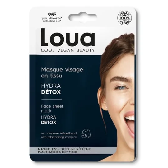 Masque visage en tissu détox