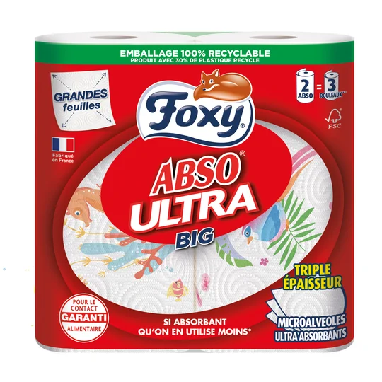 Essuie tout Abso Ultra Big ultra-absorbants triple épaisseur