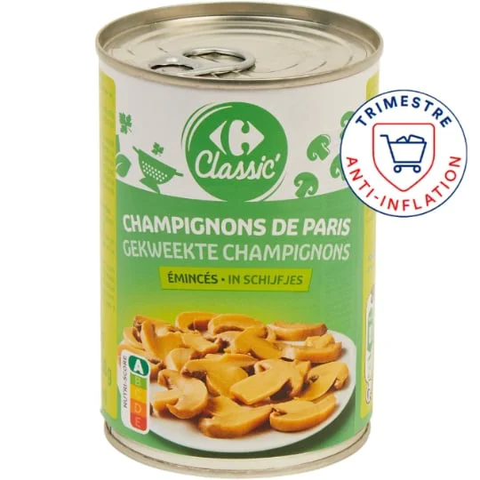Champignons de Paris émincés