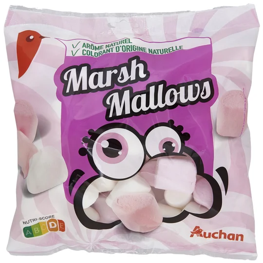 Marshmallows guimauves à l'arôme naturel de vanille