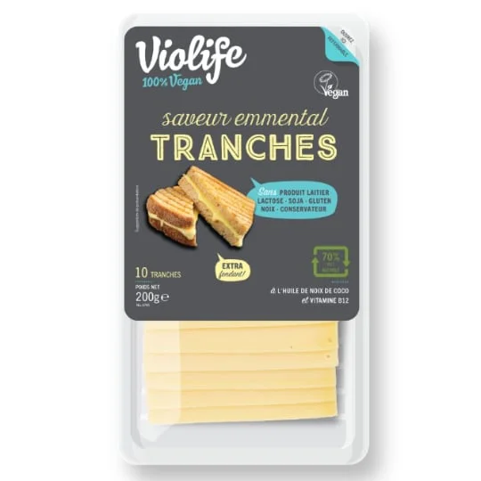 Tranches saveur Emmental 100% végétal