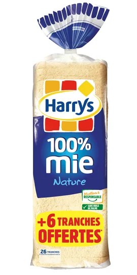 Pain de mie nature sans croûte