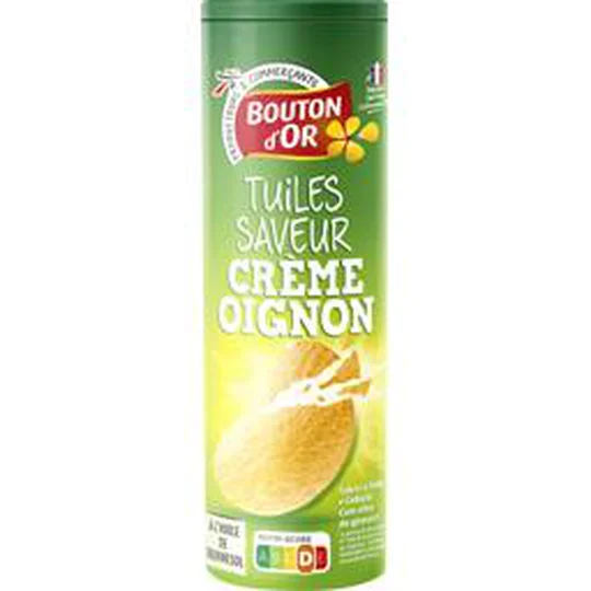 Tuiles saveur crème oignon