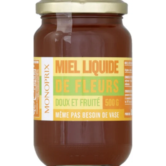 Miel liquide de fleurs