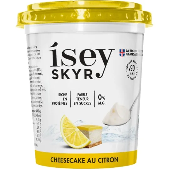 Yaourt Skyr Cheesecake Citron
