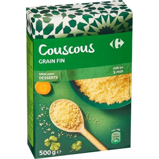 Couscous grain fin