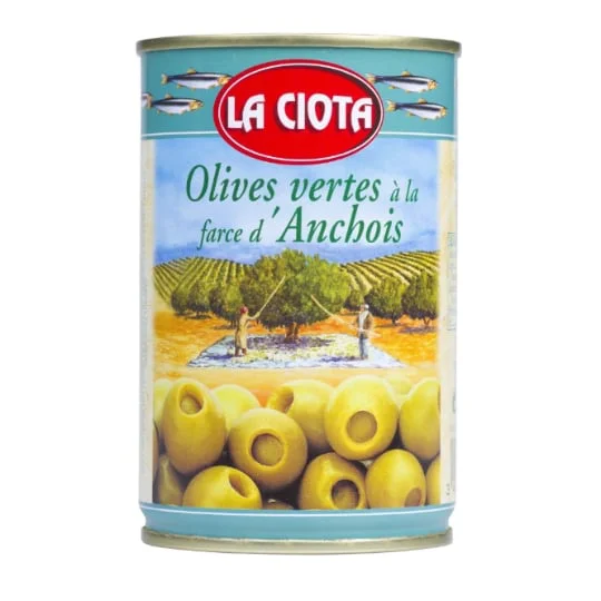 Olives vertes farce anchois