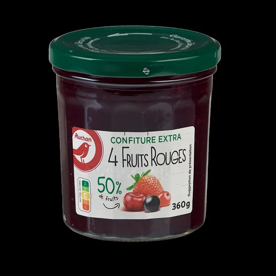 Confiture extra 4 fruits rouges