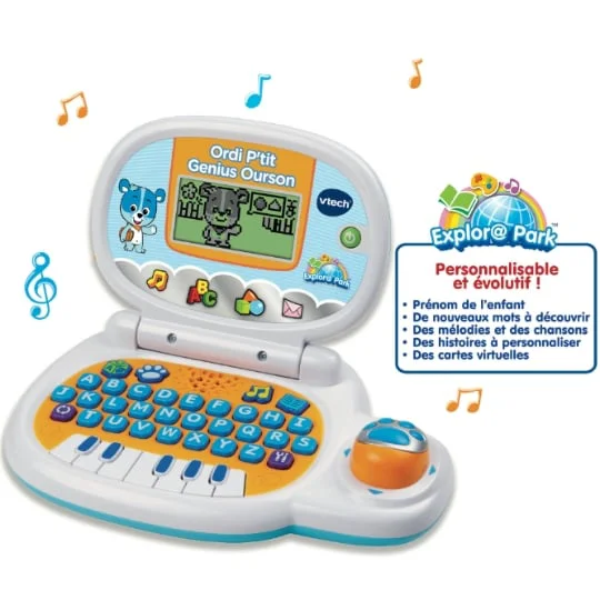 Ordinateur P'tit genius ourson bleu