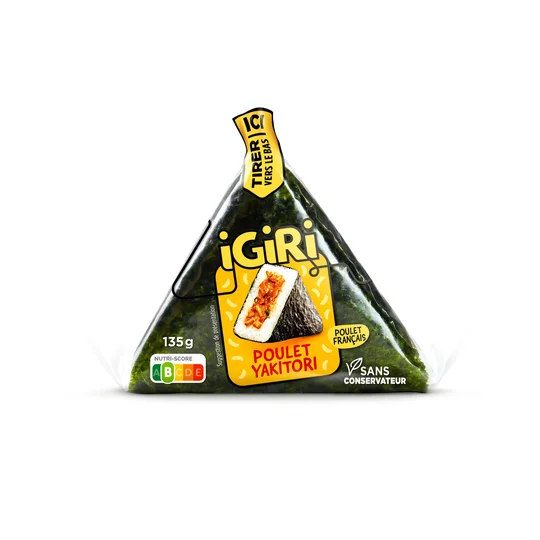 Onigiri poulet façon Yakitori