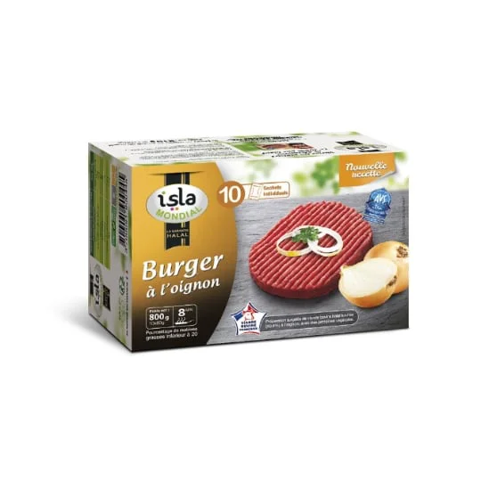 Steak à haché pour burger à l'oignon Halal