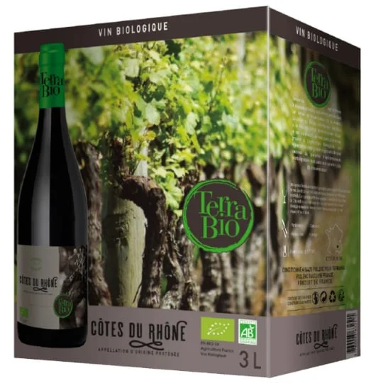 Vin rouge Côtes du Rhône Bio
