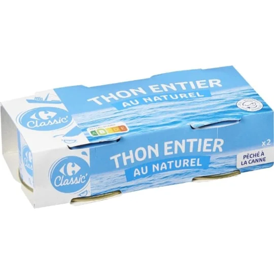 Thon entier au naturel
