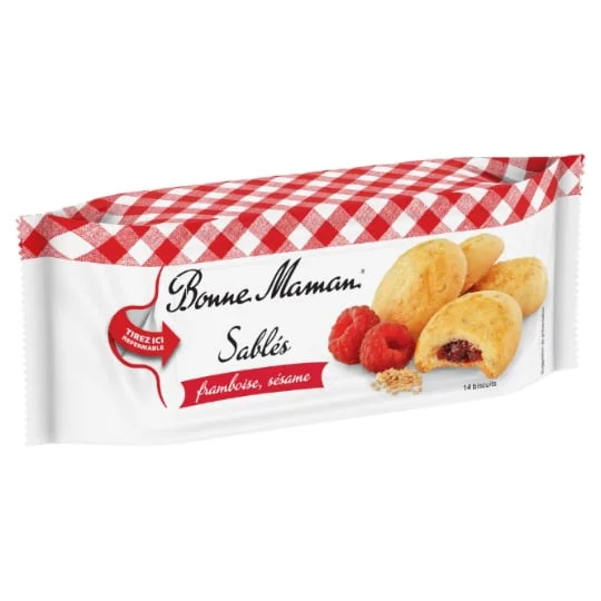 Biscuits sablés framboise sésame