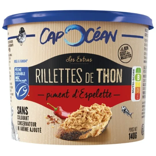 Rillettes thon MSC Piment d'espelette
