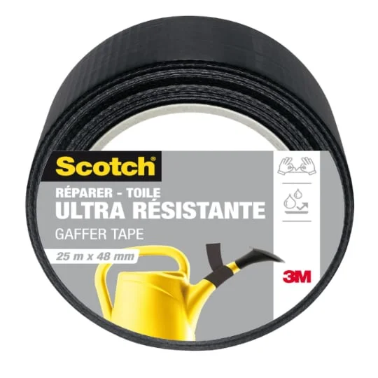 Réparer Toile - Ultra résistance - Noir - 25m x 48mm