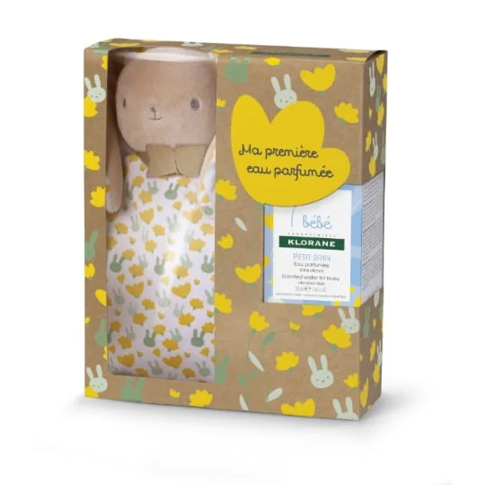 Coffret Bébé Petit Brin - Eau Parfumée Et Lapin Peluche