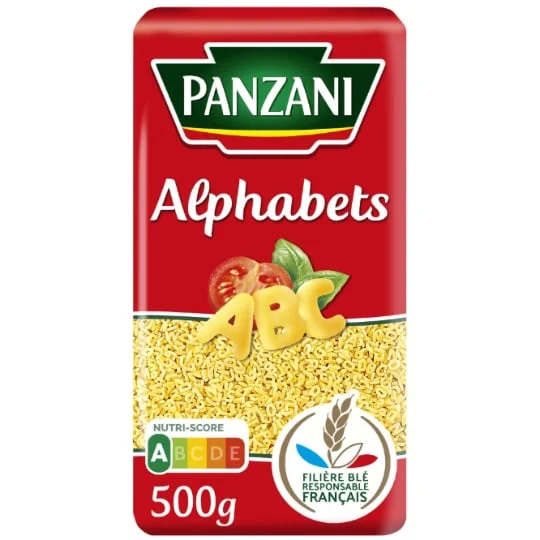 Pâtes alphabets à potage