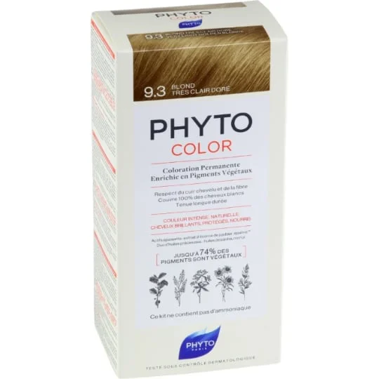Coloration Permanente 9,3 blond très clair doré