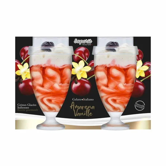 Glace coppa Amarena vanille x2