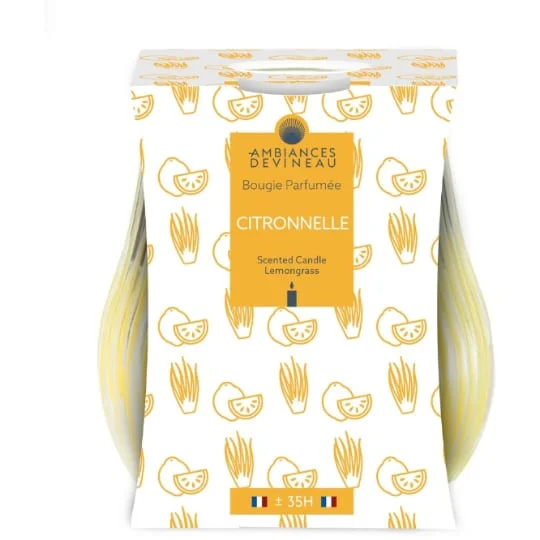 Bougie Parfumée Jaune Citronnelle