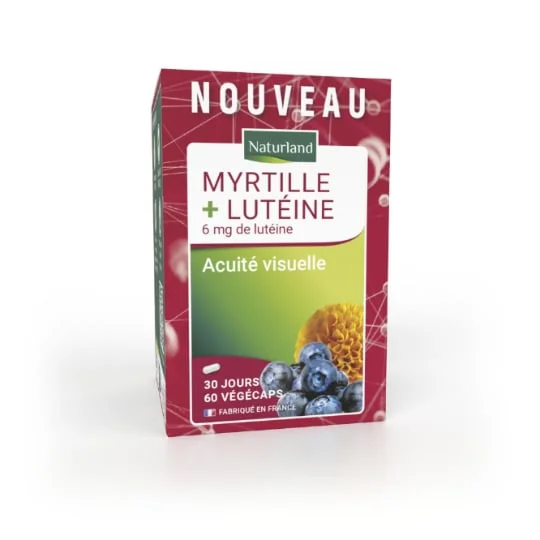 Complément Alimentaire Vision Acuité Visuelle Myrtille + Lutéine