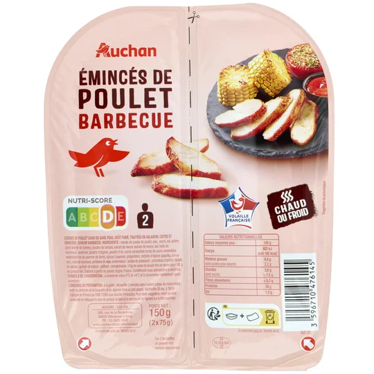 Emincés de poulet saveur barbecue