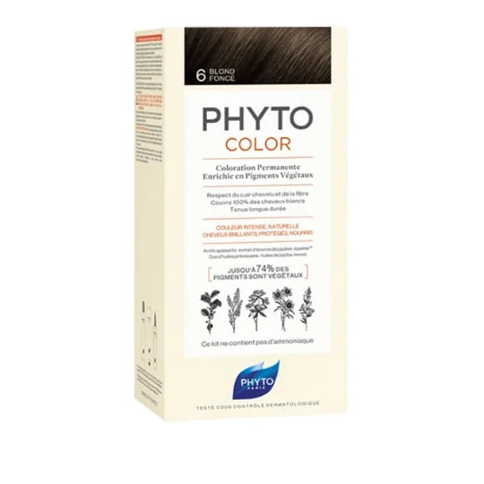 Coloration cheveux blond foncé 06