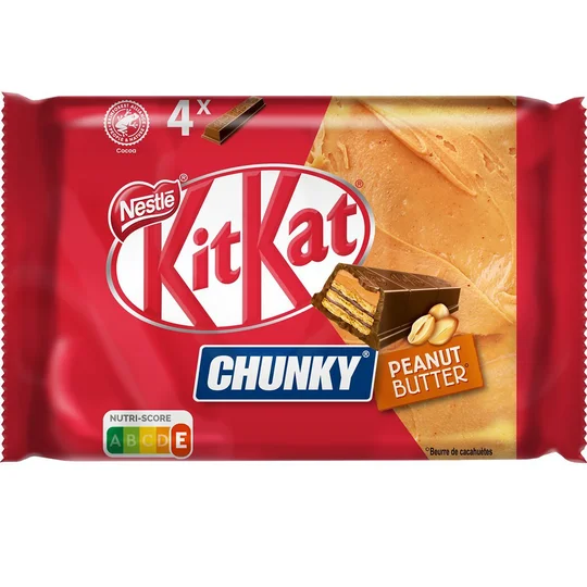 Chunky barres chocolatées à la cacahuète