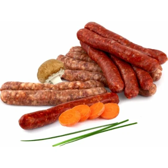 Assortiment de saucisses Merguez fortes et saucisses à la provençales