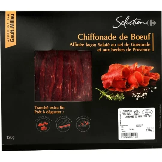 Chiffonnade de boeuf