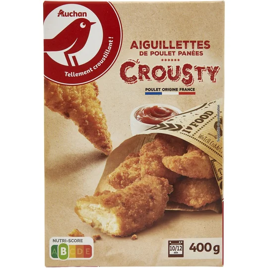 Aiguillettes de poulet panées crousty