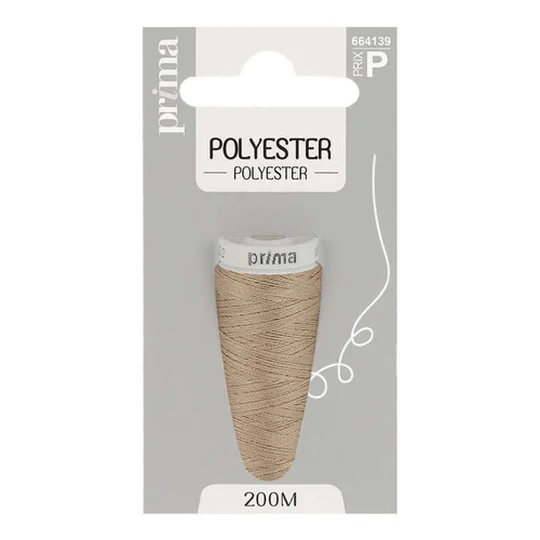 Fil Polyester Marron Clair 200m